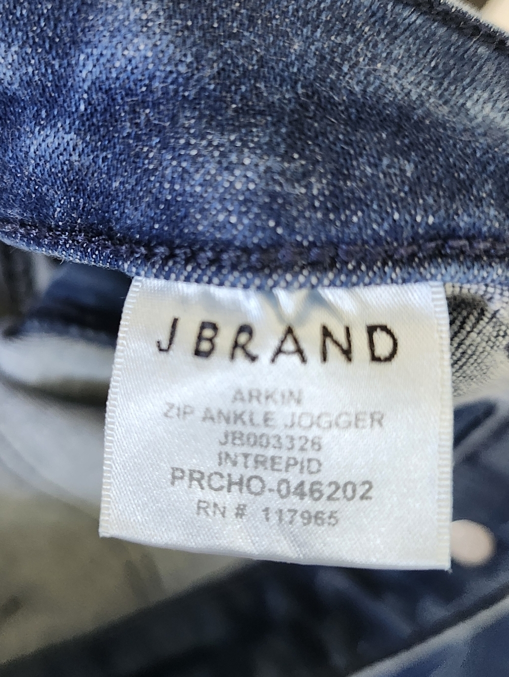 J Brand Arkin Zip Ankle Jogger Womens 29 Intrepid Denim Blue Utility Jeans - Picture 9 of 14